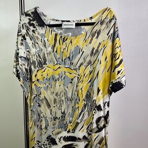 Emilio Pucci Multicolor Abstract Print Stretch Jersey Dress Size IT40